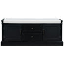 TREXM Storage Bench with 2 Drawers and 2 Cabinets