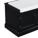 TREXM Storage Bench with 2 Drawers and 2 Cabinets