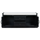 TREXM Storage Bench with 2 Drawers and 2 Cabinets