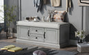 TREXM Storage Bench with 2 Drawers and 2 Cabinets