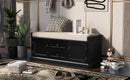 TREXM Storage Bench with 2 Drawers and 2 Cabinets