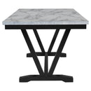 TREXM Modern Style 6-Piece Dining Table with 4 Chairs & 1 Bench