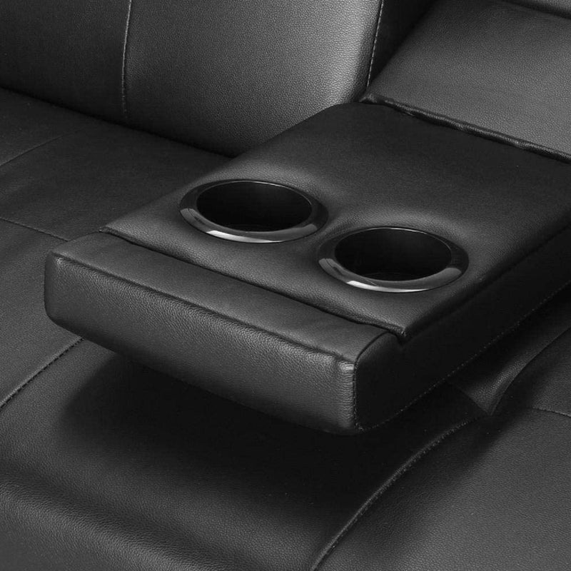Mega Futon Sofa Bed - Modern Faux Leather Convertible Lounge Sofa, photo 2 of 9