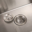 24in Stainless Steel Washing Sink with Faucet Hoses and Drain Head
