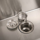 24in Stainless Steel Washing Sink with Faucet Hoses and Drain Head