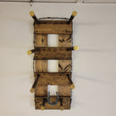 3 Cowboy Hat Rack Vertical | Cowboy Hat Holder | Rustic Western Hat Display | Handcrafted Wooden Organizer | Space-Saving Home Decor | Made in USA
