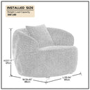 360° Swivel Mid Century Modern Curved Sofa