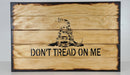 "Don't Tread on Me" Hidden Gun Storage sign  Charred Finish