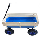 Outdoor Wagon All Terrain Pulling Wood Railing Air Tires Garden Cart by HouseOfZazla