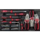 20'' Portable 3-Drawer Steel Toolbox