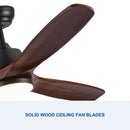 52" Yuhao Farmhouse Rustic LED Ceiling Fan with Remote Control by HouseOfZazla