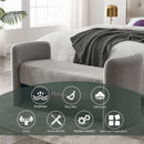 52" Bench for Bedroom End of Bed Modern Contemporary Design Ottoman Couch Long Bench Window Sitting Fireplace Bench, Teddy