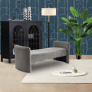 52" Bench for Bedroom End of Bed Modern Contemporary Design Ottoman Couch Long Bench Window Sitting Fireplace Bench, Teddy