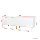 Modern Warm White TV Cabinet
