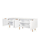 Modern Warm White TV Cabinet