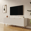 Modern Warm White TV Cabinet