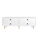 Modern Warm White TV Cabinet
