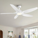 Modern 60-Inch Integrated LED Ceiling Fan Lighting by HouseOfZazla