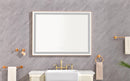 48"x36" LED Lighted Bathroom Wall Mounted Mirror