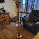 8 Pair Cowboy Boot Tree Rack | Vertical Western Boot Organizer | Rustic Wooden Boot Storage Stand | Mudroom & Entryway Decor | Handcrafted in USA