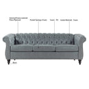 Rolled Arm Chesterfield 3 Seater Sofa