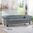 Rolled Arm Chesterfield 3 Seater Sofa