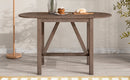 TOPMAX 3-Piece Wood Counter Height Drop Leaf Dining Table Set with 2 Upholstered Chairs by HouseOfZazla