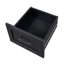 Home Office Computer Desk with Hutch, Antiqued Black by HouseOfZazla