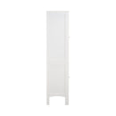 Tall Narrow Tower Freestanding Cabinet with 2 Shutter Doors