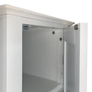 Tall Narrow Tower Freestanding Cabinet with 2 Shutter Doors