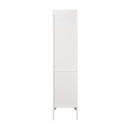 Tall Narrow Tower Freestanding Cabinet with 2 Shutter Doors