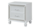 Crystal Modern Style 2-Drawer Nightstand