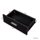 Black Modern Simple Hair Desk with Multi-Layer Storage by HouseOfZazla