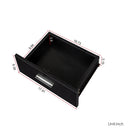 Black Modern Simple Hair Desk with Multi-Layer Storage by HouseOfZazla