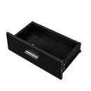 Black Modern Simple Hair Desk with Multi-Layer Storage by HouseOfZazla