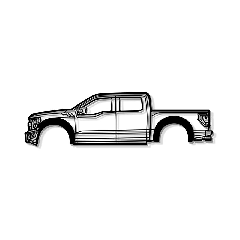 2022 F-150 Raptor 3rd Gen Metal Car Wall Art - MT0782