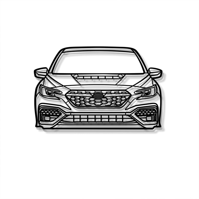2022 WRX Front View Metal Car Wall Art - MT1373