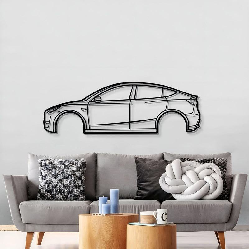 2022 Model Y Metal Car Wall Art - MT0798