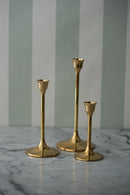 Brass Candle Holders by Galley & Fen
