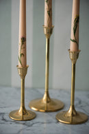 Brass Candle Holders by Galley & Fen