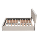 Upholstered Platform Bed with 2 Drawers and 1 Twin XL Trundle