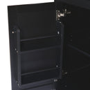 Rubber Wood Drop-Leaf Kitchen Cart with Storage