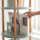 Storage Shelf: 360° Rotating Bookshelf
