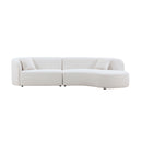 Luxury Modern Style Living Room Upholstery Curved Sofa Set