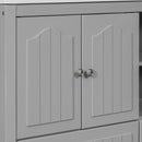 36" Bathroom Vanity Base Only, Solid Wood Frame and MDF Boards, Grey