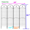 4 Pack Metal Garden Trellis for Climbing Plants