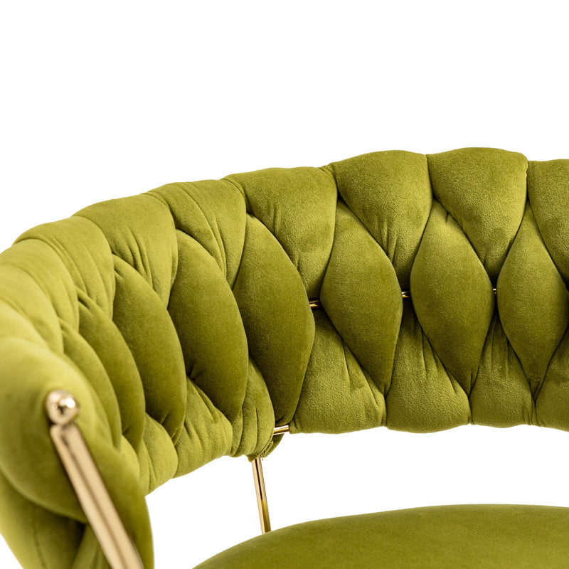 COOLMORE Swivel Bar Stools Set of 2 Adjustable Counter Height Chairs with Footrest for Kitchen, Dining Room 2PC/SET