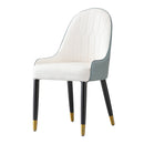 Modern Dining Chairs Set of 2 in Faux Leather