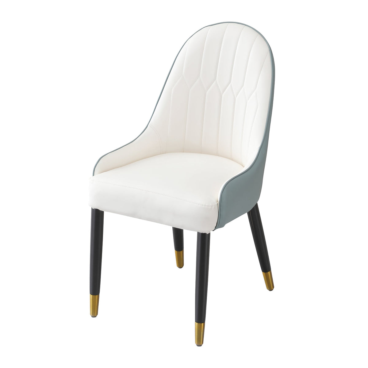 Modern Dining Chairs Set of 2 in Faux Leather, photo 6 of 6