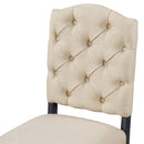 TREXM Retro Style Dining Chair Set with 4 Upholstered Chairs
